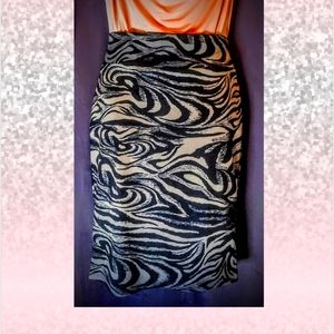 Venus Print Pencil Skirt (S)